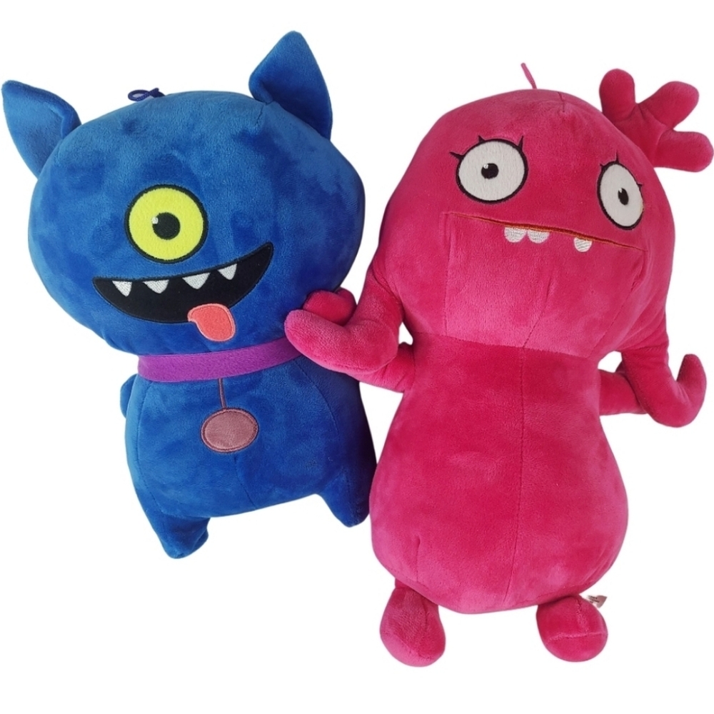 SET OF 2 LARGE UGLY DOLLS STUFFIES